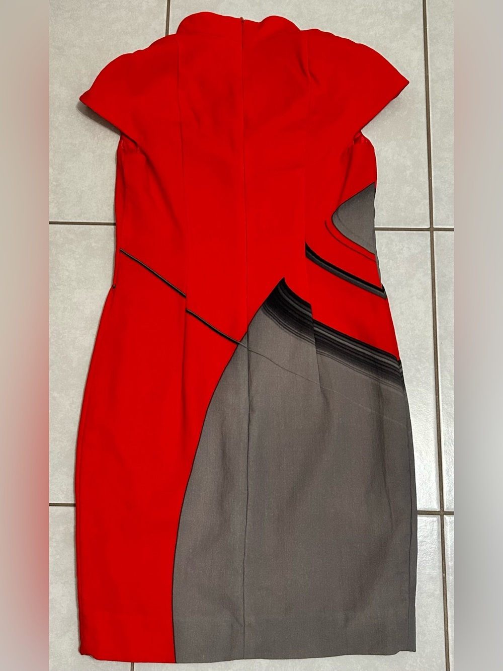Akris colorblock abstract-print sheath dress - Picture 4 of 9